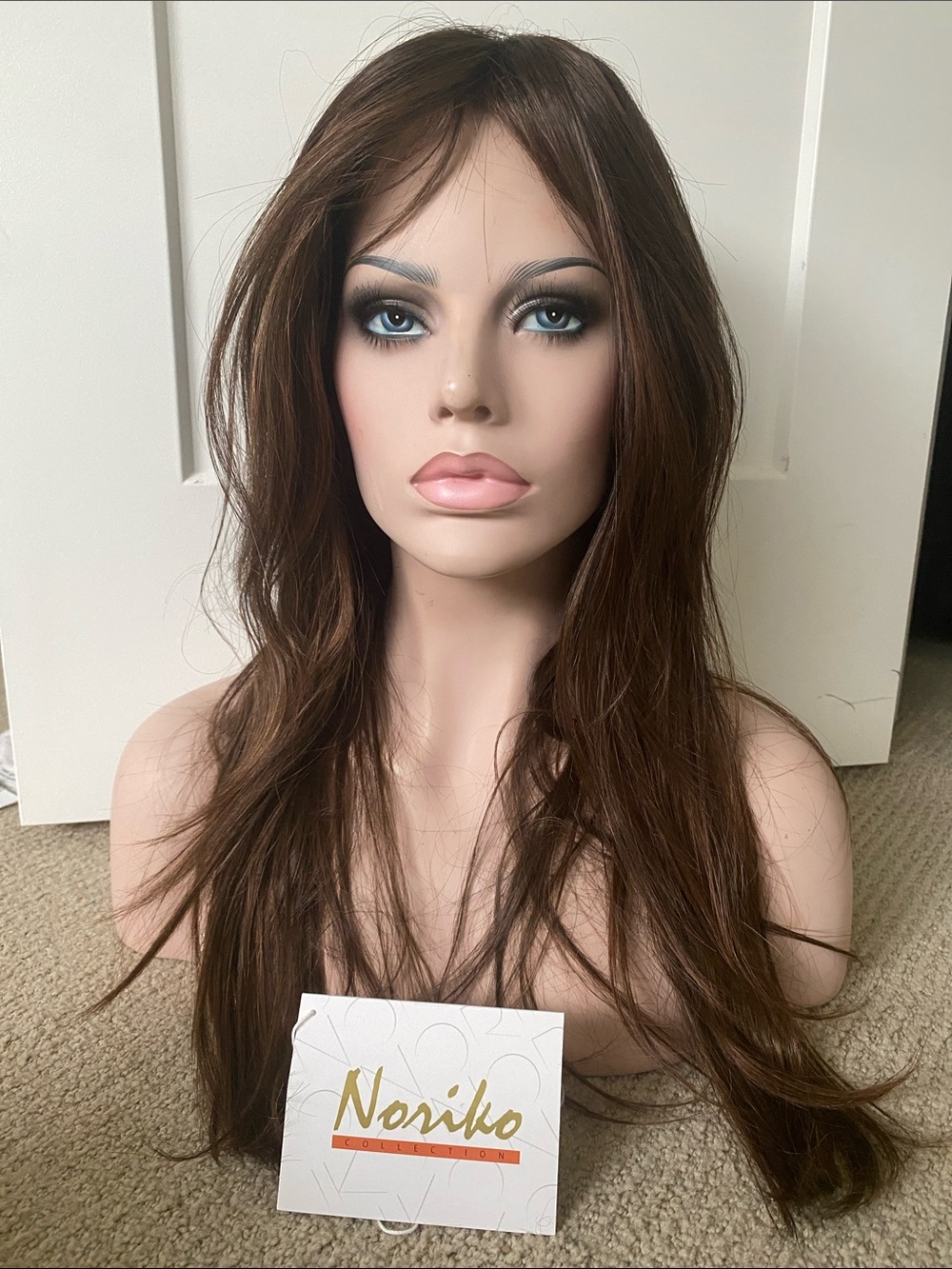 Brand name Noriko wig Robin - Straight Reddish Auburn Brown- Natural